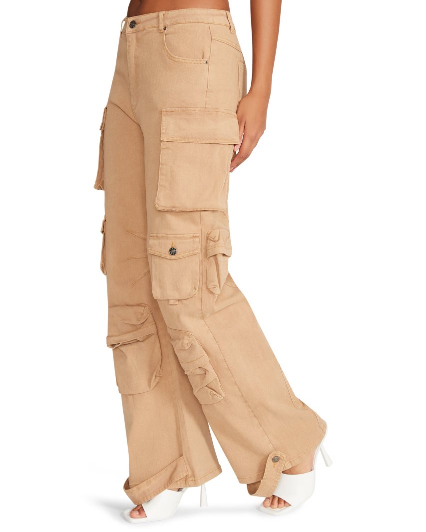 Khaki Steve Madden Brody Women's Pants | PH 4816CLT